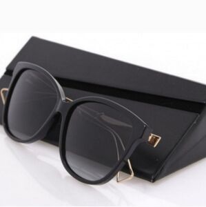 Dior Black and Gold Oversized Sunglasses